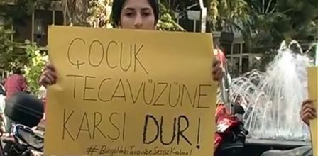 cinsel istismar protestosu